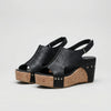 Peep-Toe Korkkipohja Wedge Sandaali Naisille
