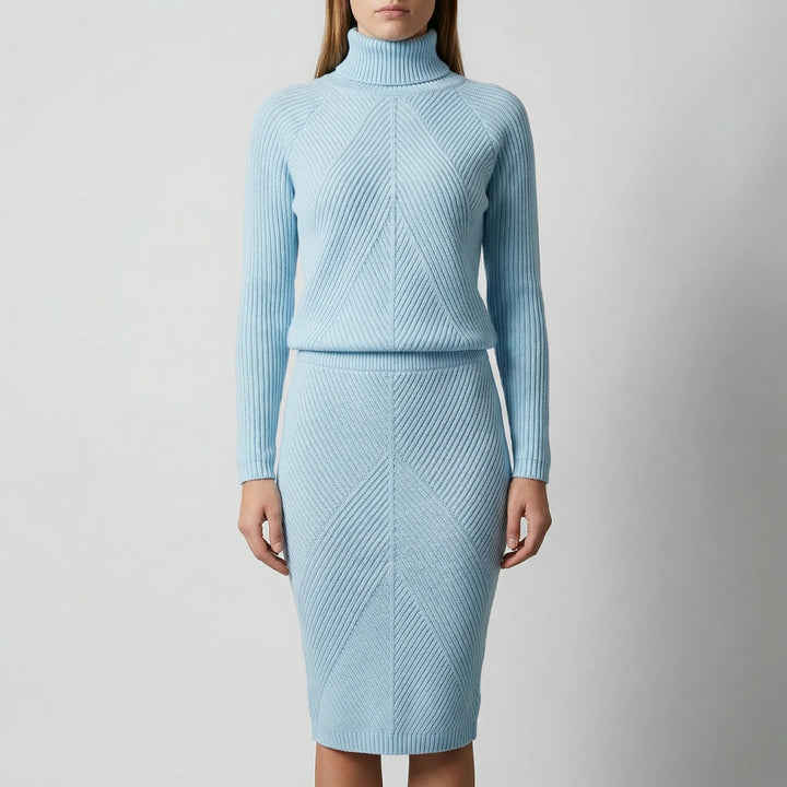 Wyntrika - Long Sleeve Knit Sweater Dress