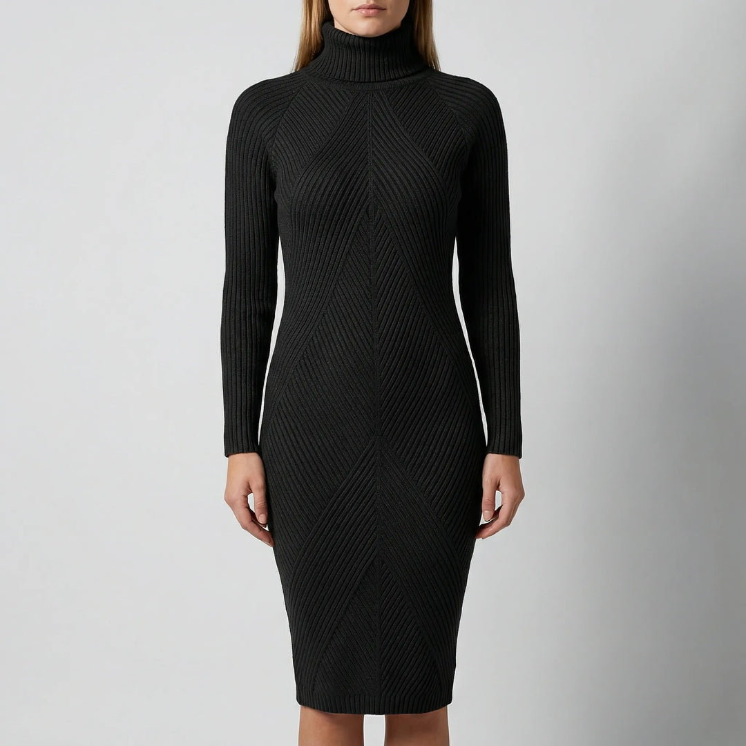 Wyntrika - Long Sleeve Knit Sweater Dress
