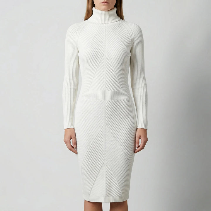 Wyntrika - Long Sleeve Knit Sweater Dress
