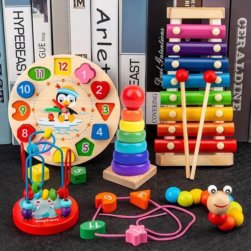 EduQuest 5-in-1 Montessori-setti – luovaa oppimista vauvoille 6 kuukaudesta alkaen