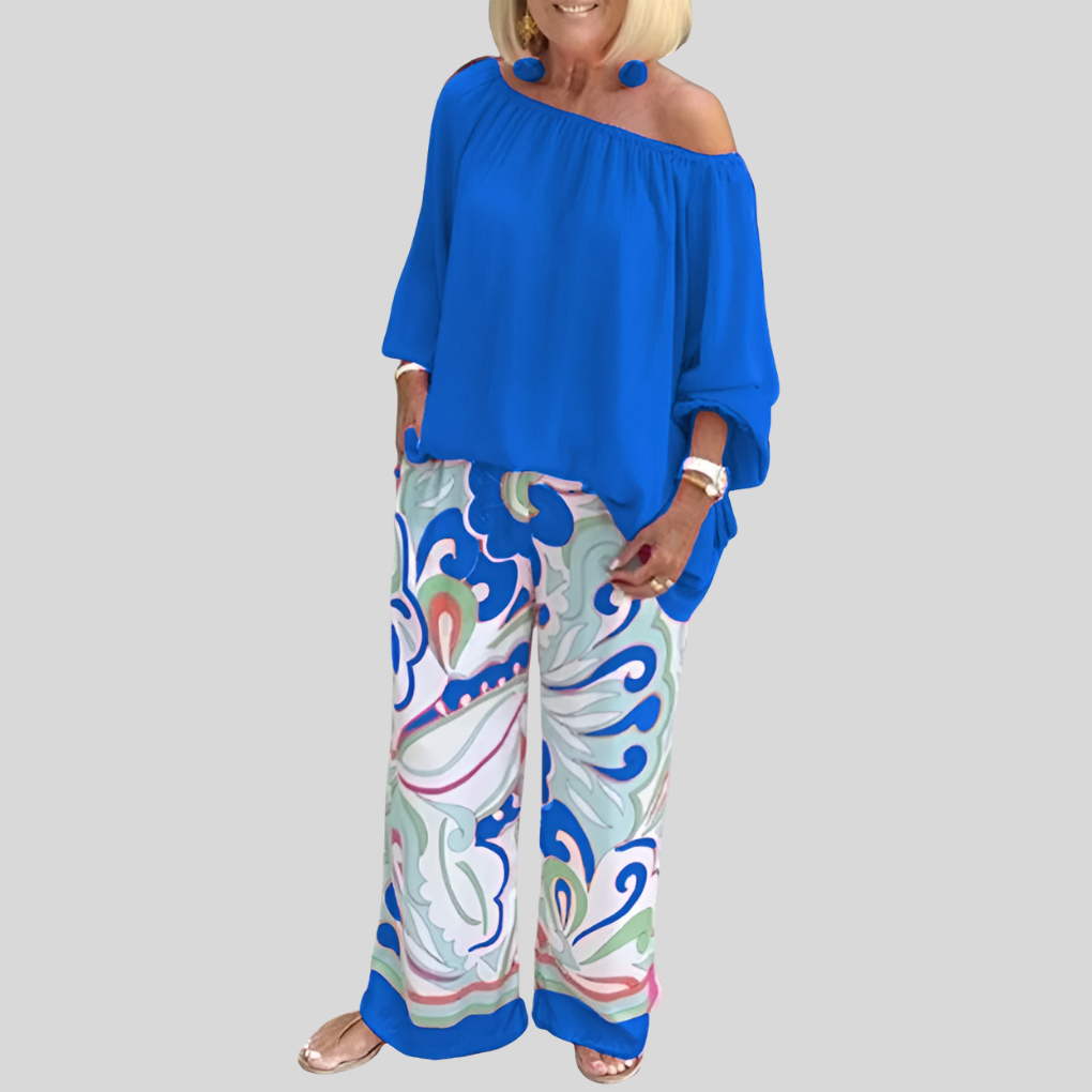 Tyylikäs Off-Shoulder Kaksi-Osainen Setti