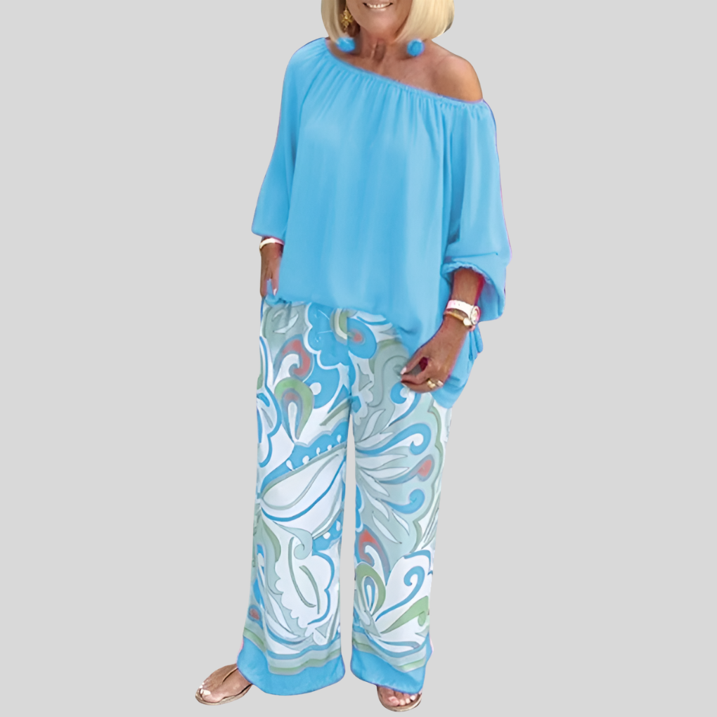 Tyylikäs Off-Shoulder Kaksi-Osainen Setti