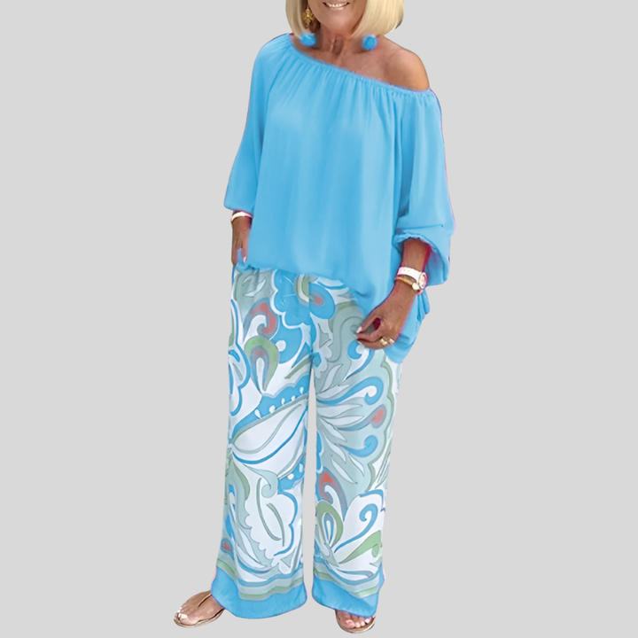 Tyylikäs Off-Shoulder Kaksi-Osainen Setti