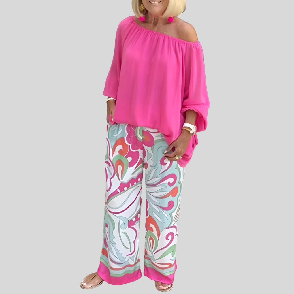 Tyylikäs Off-Shoulder Kaksi-Osainen Setti