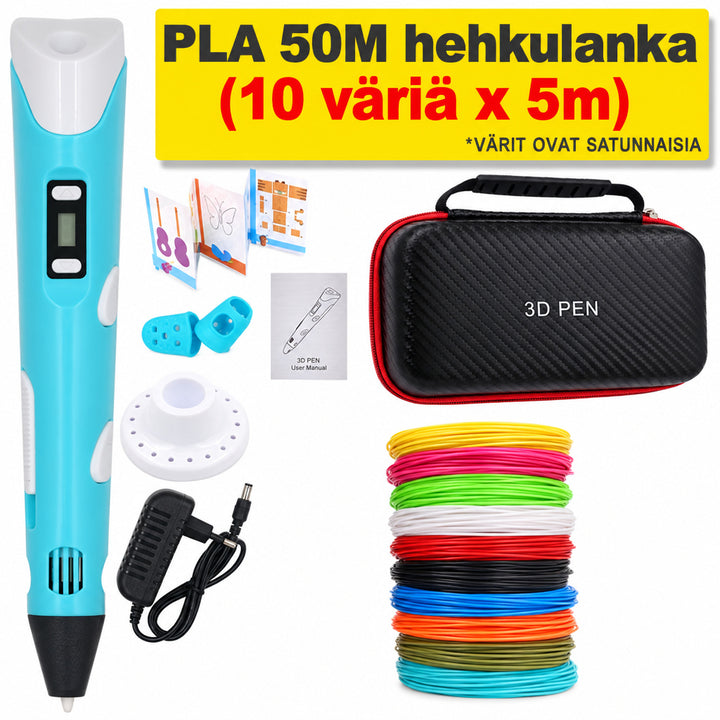 Tee itse -3D-tulostuskynä 200 m PLA-filamenttia, lahja lapsille