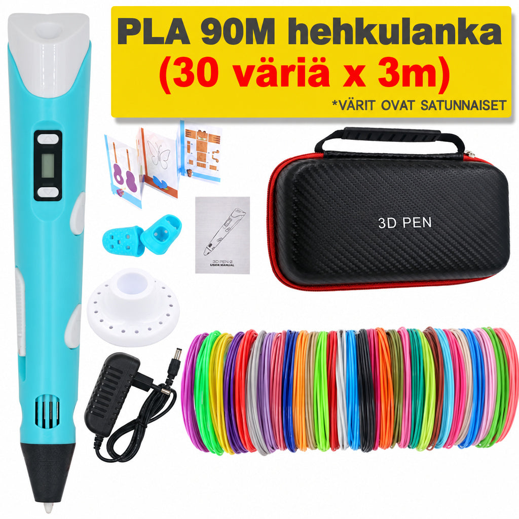 Tee itse -3D-tulostuskynä 200 m PLA-filamenttia, lahja lapsille