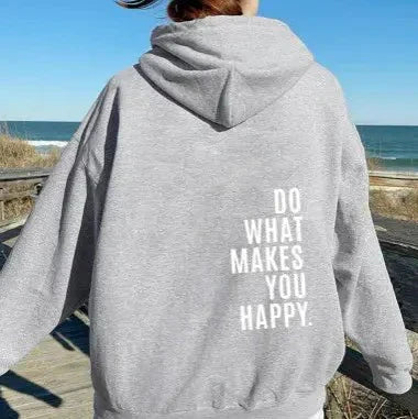 Inspire Huppari motivoivalla printillä naisille