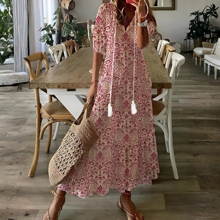 Naisten Boheemi Maxi Mekko