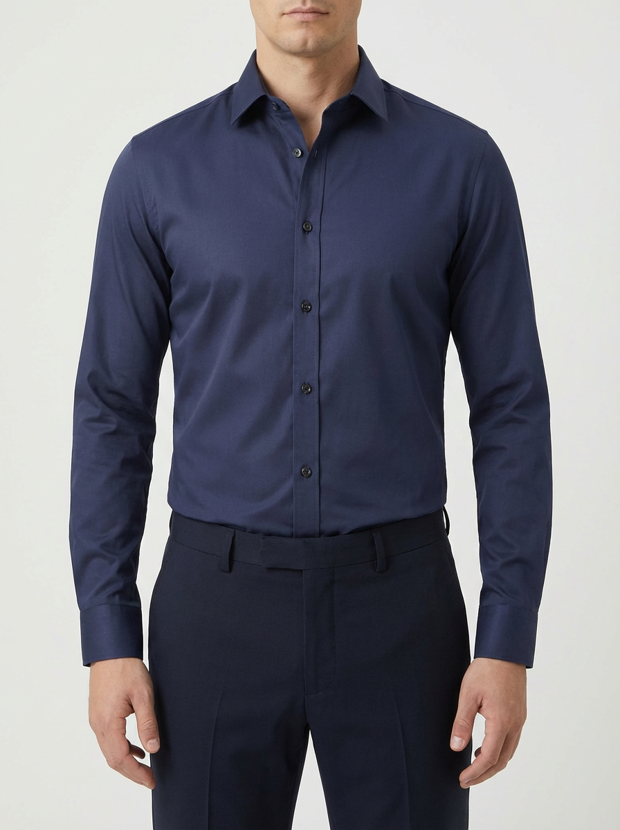 Slim Fit Pitkähiha Button-Down Miehille