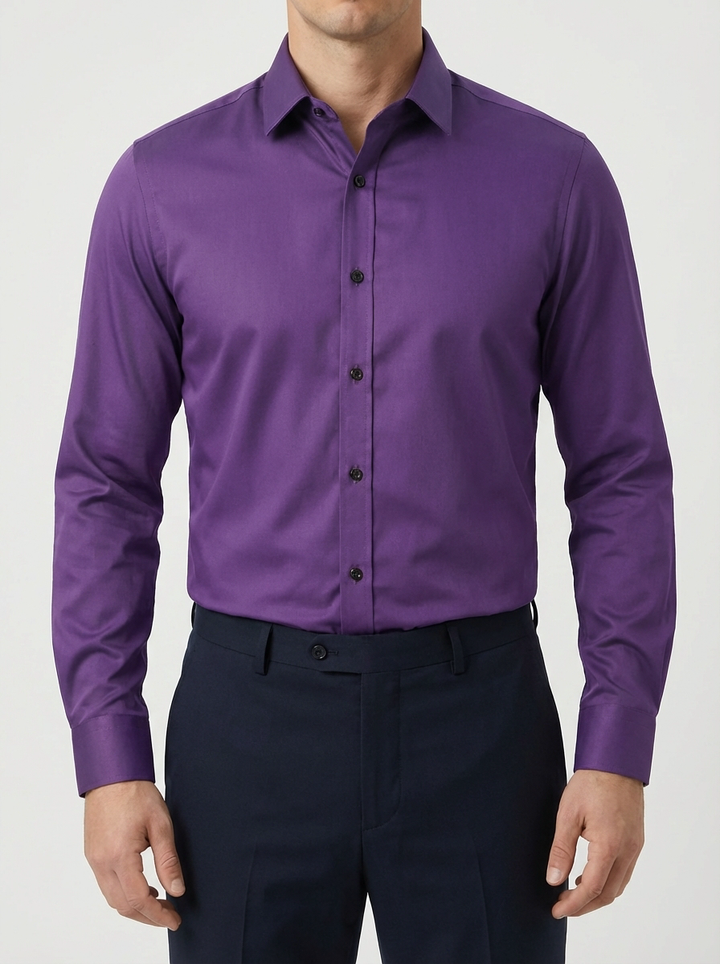 Slim Fit Pitkähiha Button-Down Miehille