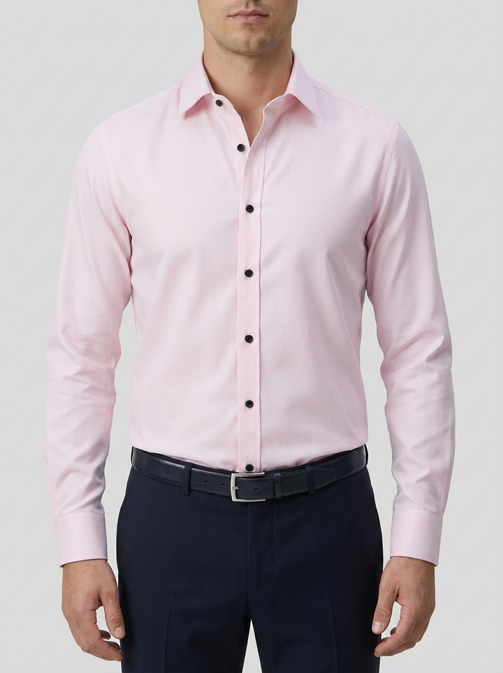 Slim Fit Pitkähiha Button-Down Miehille