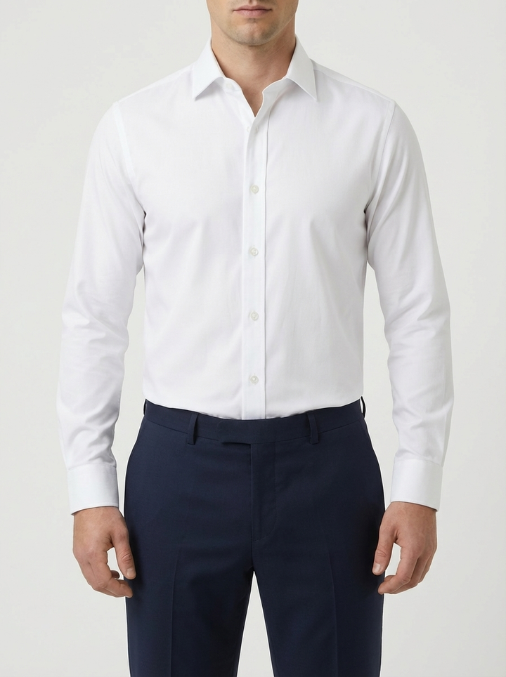 Slim Fit Pitkähiha Button-Down Miehille