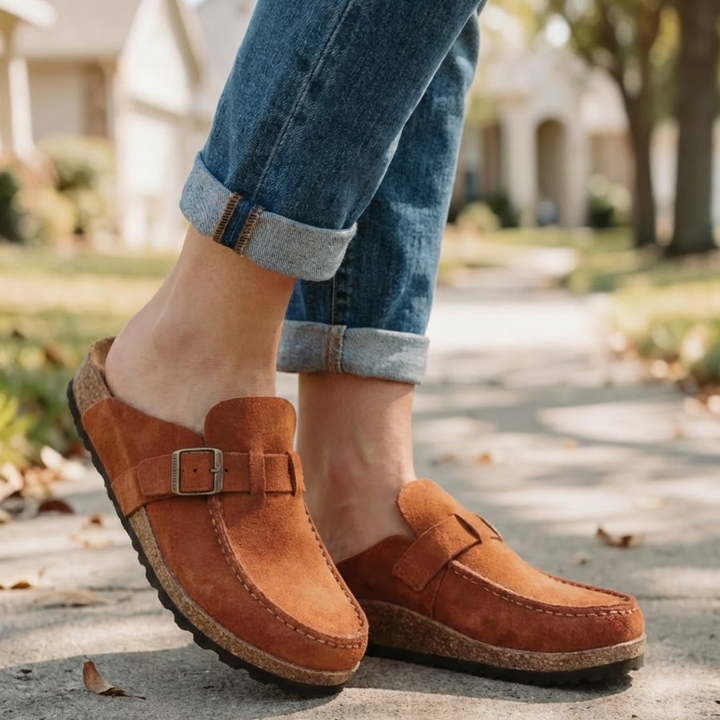 Retro Solki Slip-On Mule Sandalet Naisille