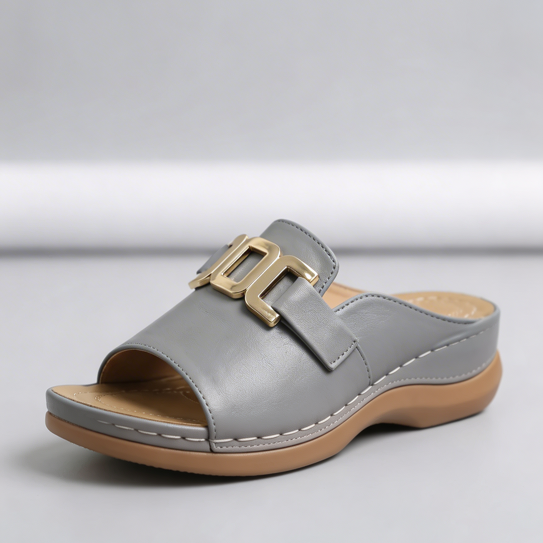 Avoin Varvas Wedge Slide Sandaali Naisille