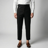 Pleated Suorat-Jalat Housut Miehille