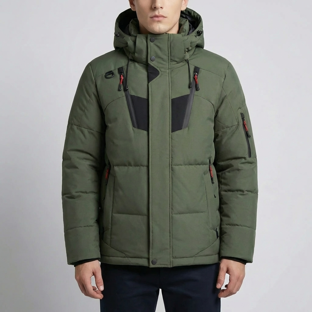 Eristetty Huppuparka Miehille