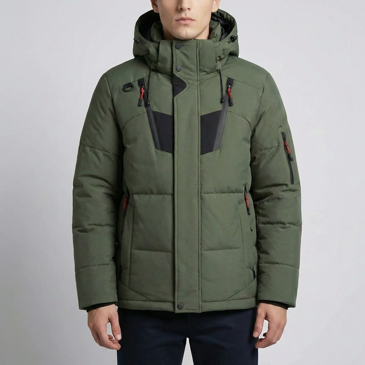 Eristetty Huppuparka Miehille