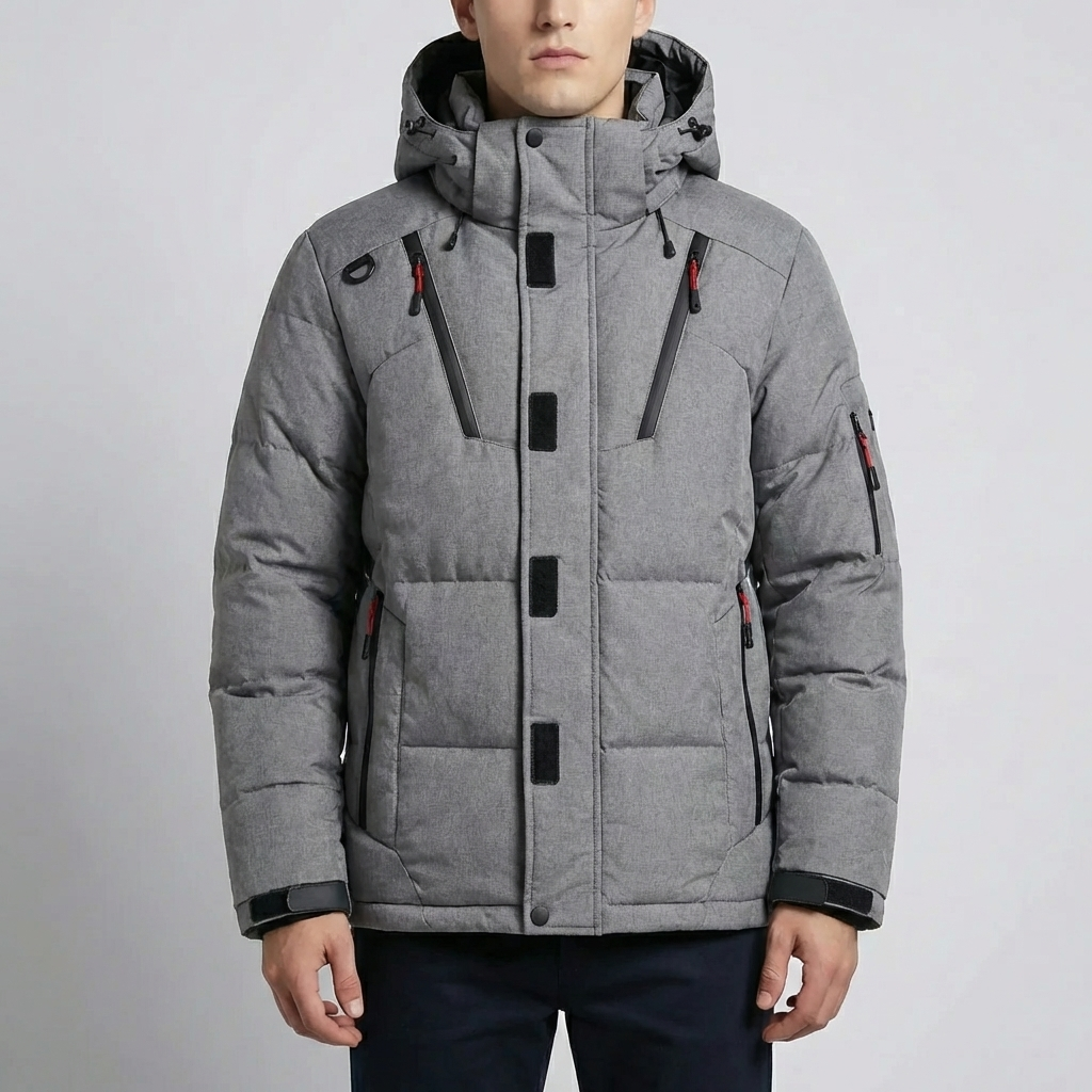 Eristetty Huppuparka Miehille