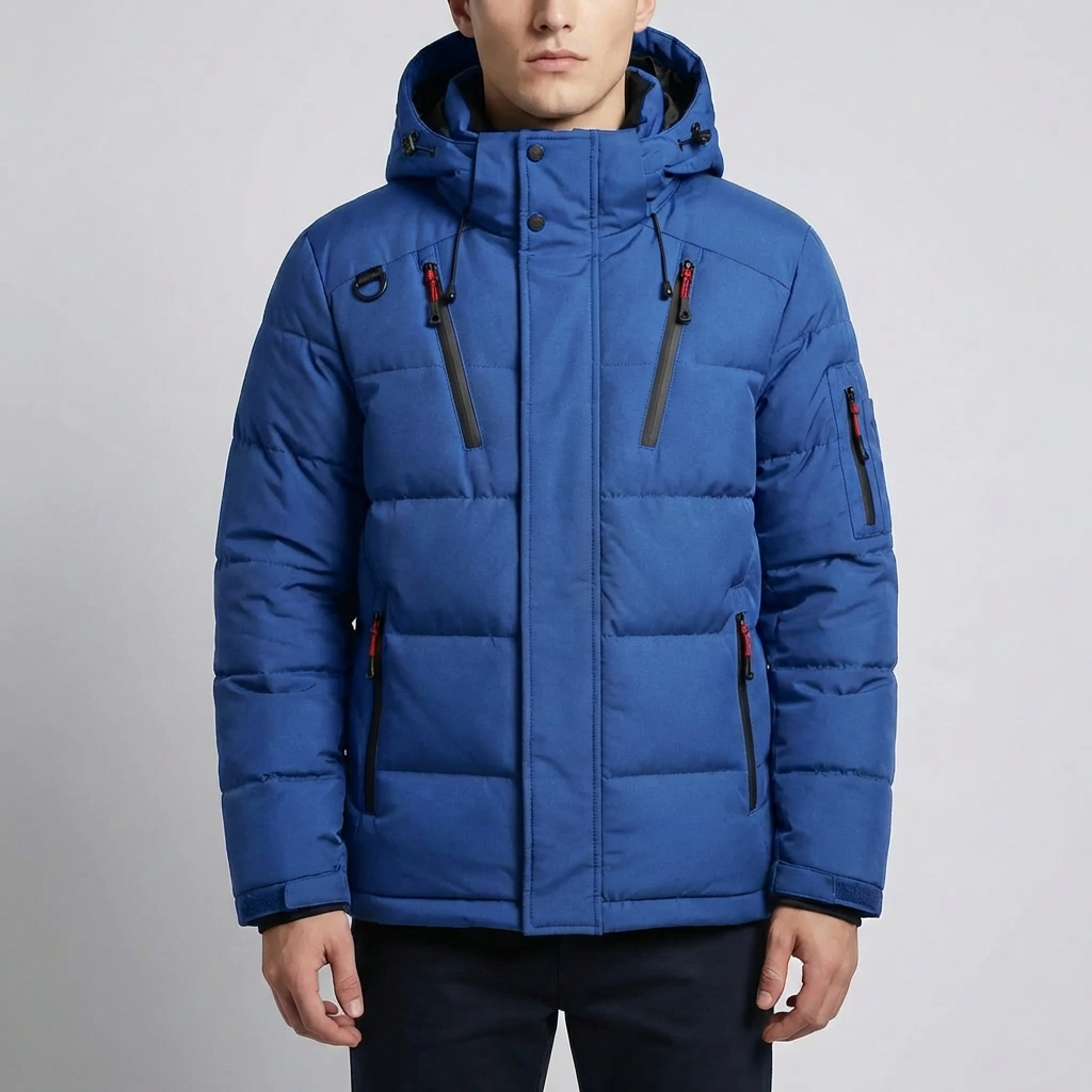 Eristetty Huppuparka Miehille