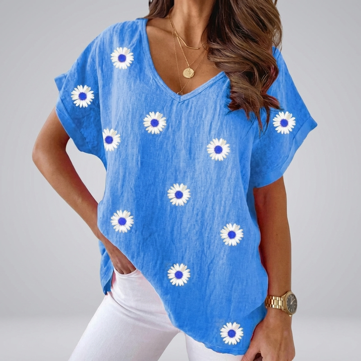 Vapaa V-kaula Blouse Naisille