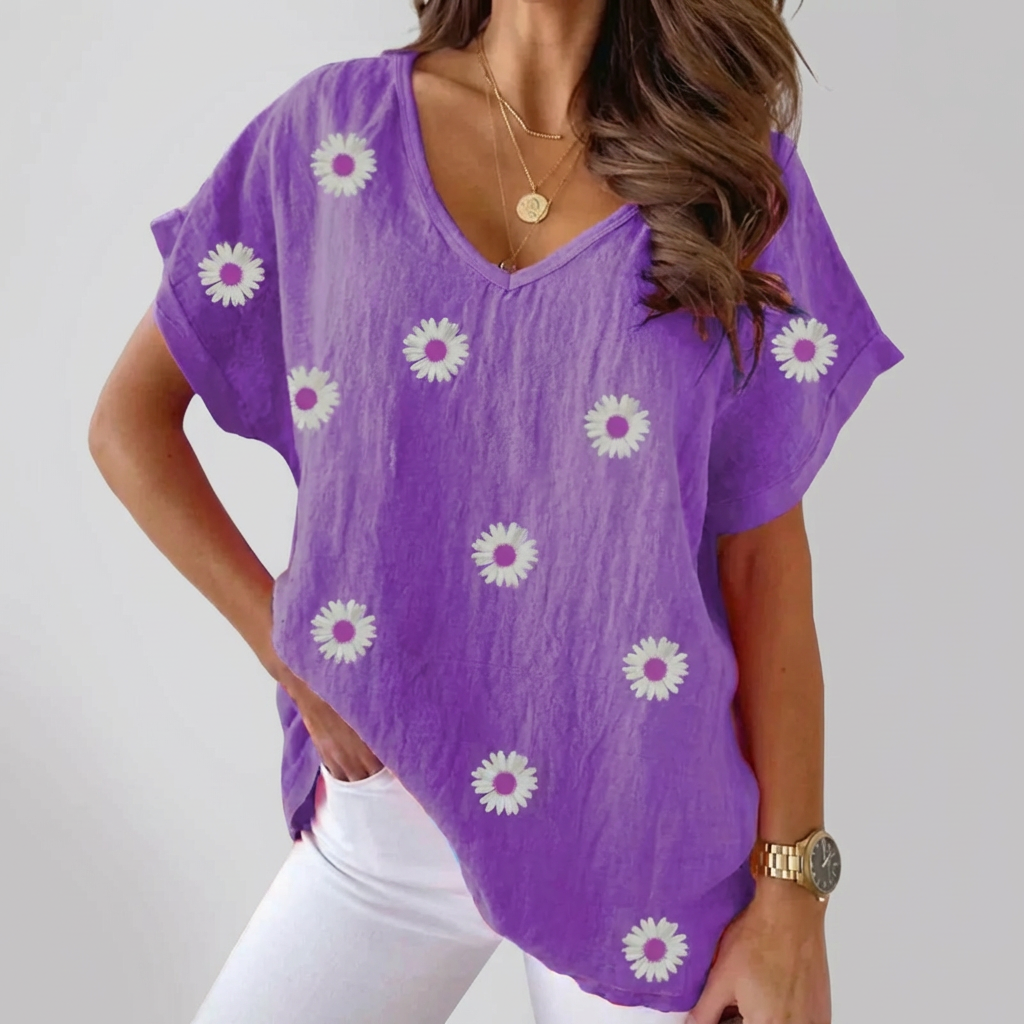 Vapaa V-kaula Blouse Naisille
