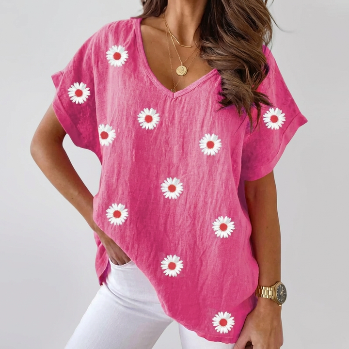 Vapaa V-kaula Blouse Naisille