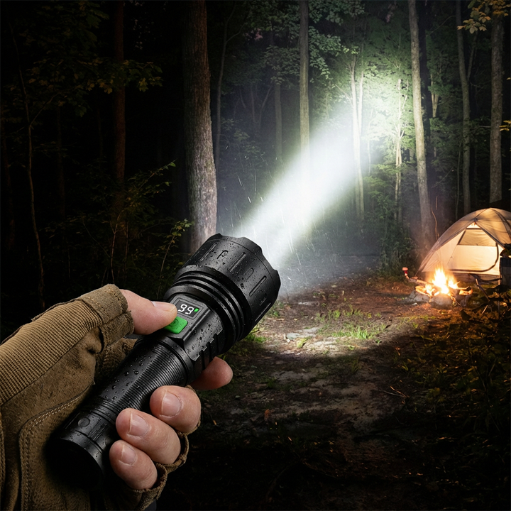 Korkean Tehon Ladattava LED Taskulamppu