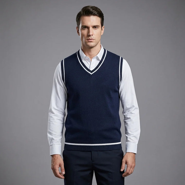 Retro Raita Preppy Tyyli Ilman Hihoja Pullover