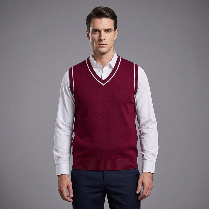 Retro Raita Preppy Tyyli Ilman Hihoja Pullover