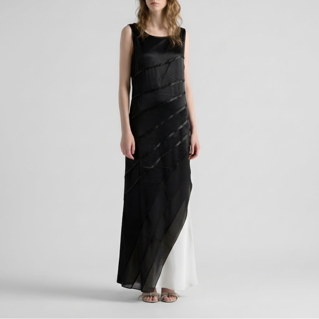 Kerroksellinen Ombre Maxi Mekko Naisille