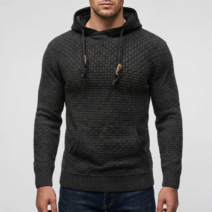 Pullover Hoodie Takki Miehille Waffle Tekstuurilla