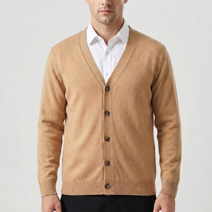 Velnox - V-kaula Button-Front Miesten Cardigan