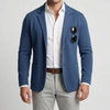 Lapelsaka Neule Blazer Miehille