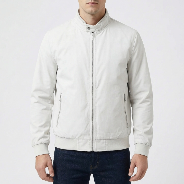 Urheilullinen Bomber-tyylinen Vetoketjullinen Takki Miehille