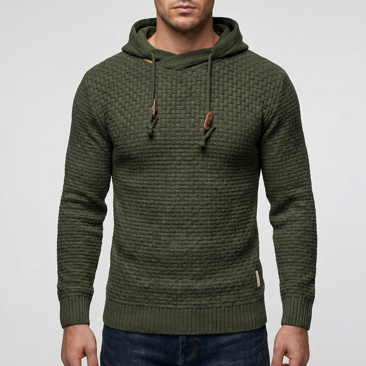 Pullover Hoodie Takki Miehille Waffle Tekstuurilla