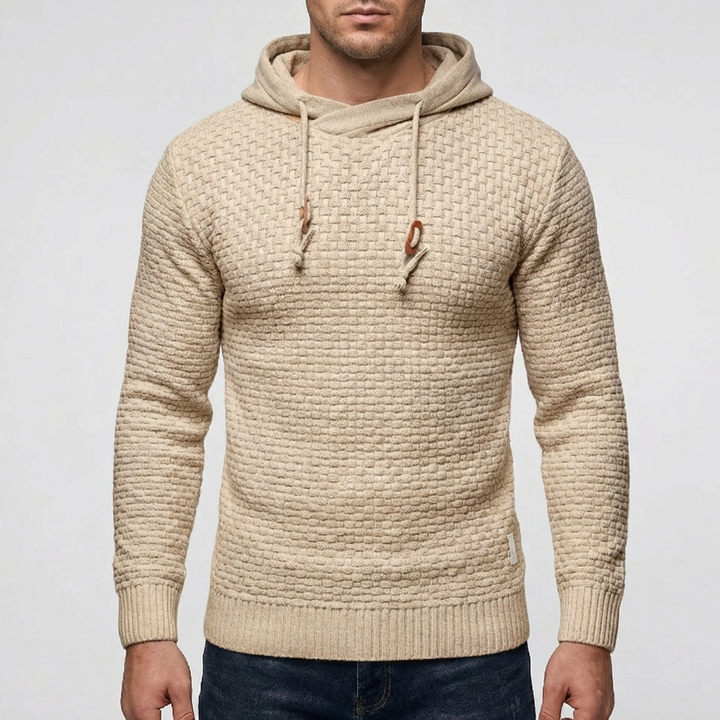 Pullover Hoodie Takki Miehille Waffle Tekstuurilla