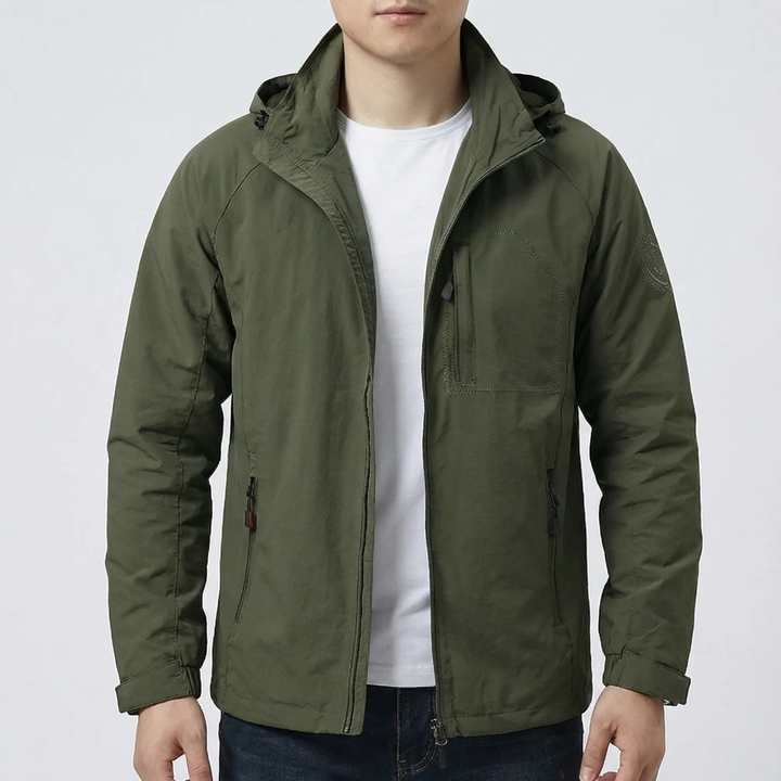 Huppu Zip-Up Siirtymätakki Miehille
