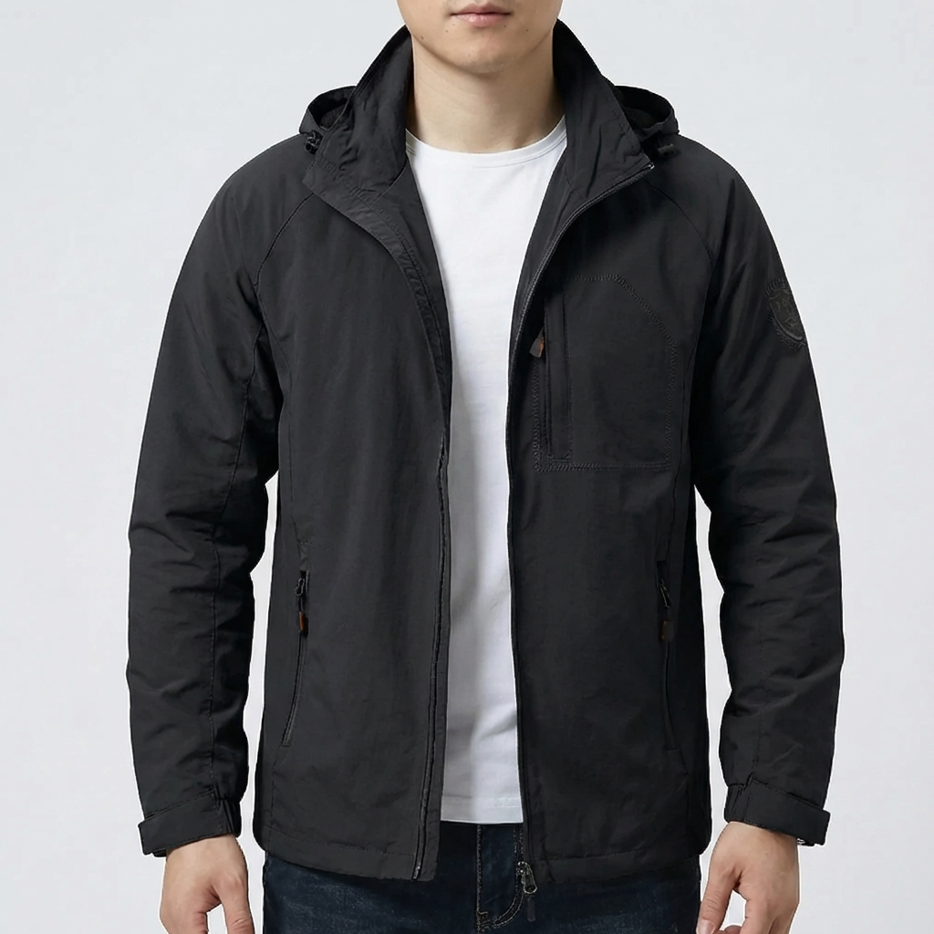 Huppu Zip-Up Siirtymätakki Miehille