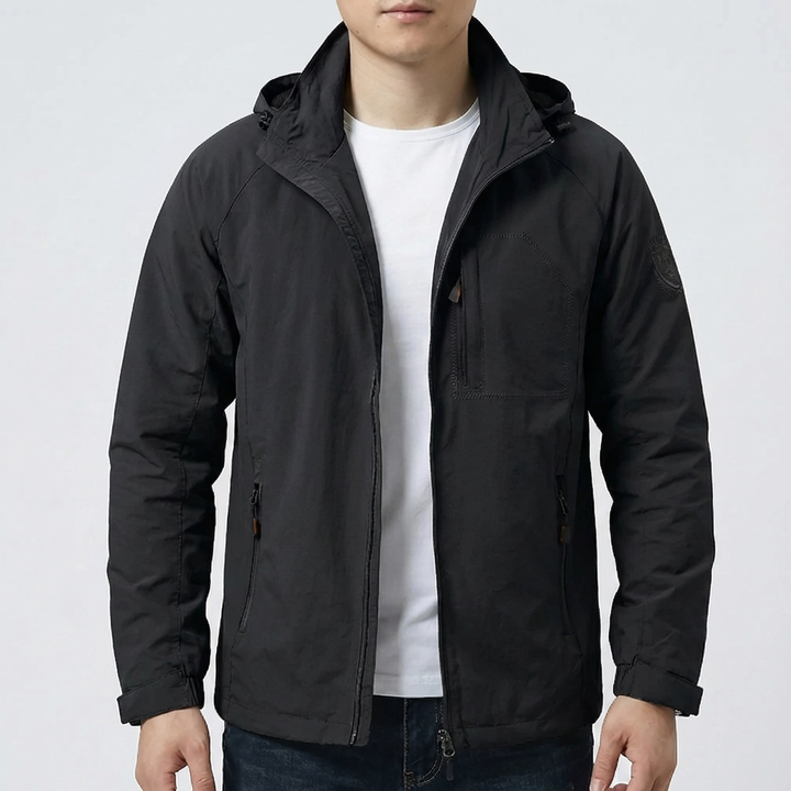 Huppu Zip-Up Siirtymätakki Miehille
