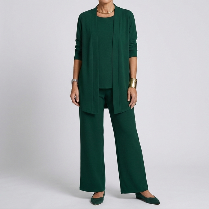 Elegantti Kolmiosainen Housupuku Naisille