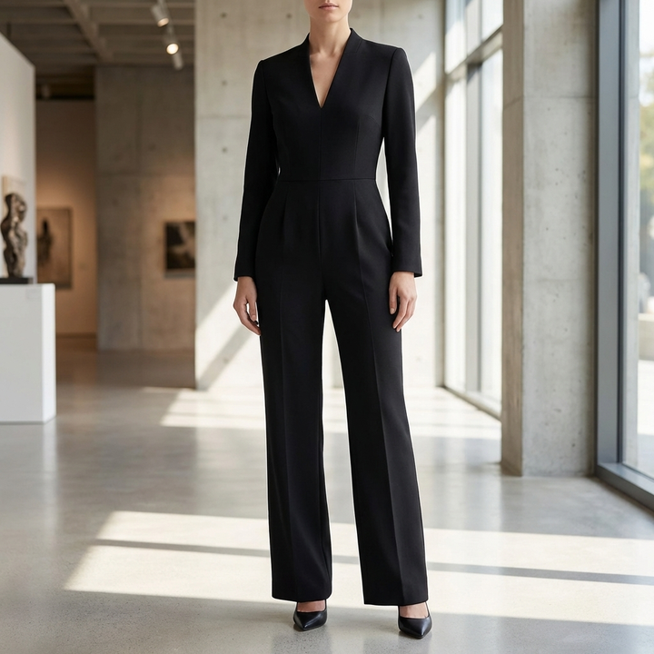 Pitkähihaiset leveät jumpsuit