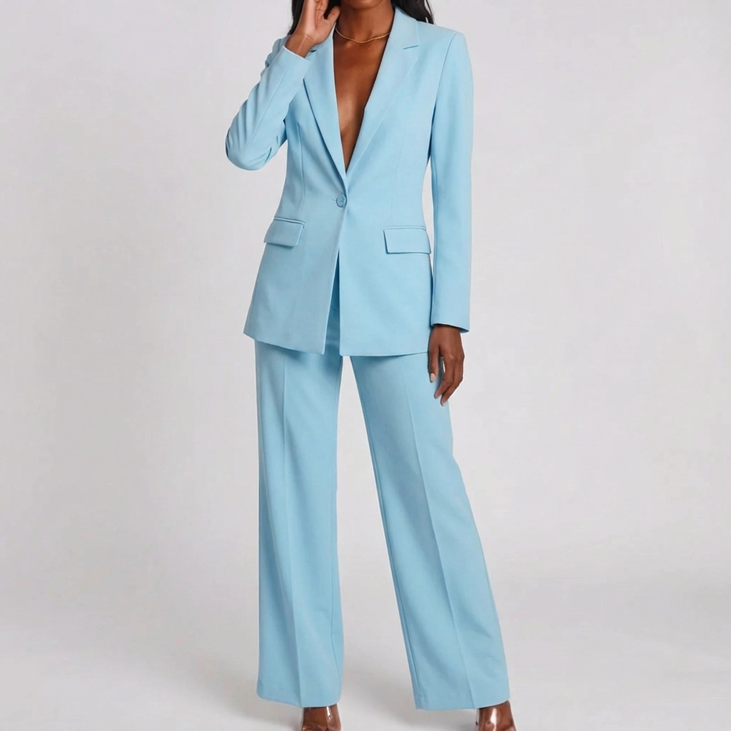Yhteensopiva Blazer Ja Housu Setti