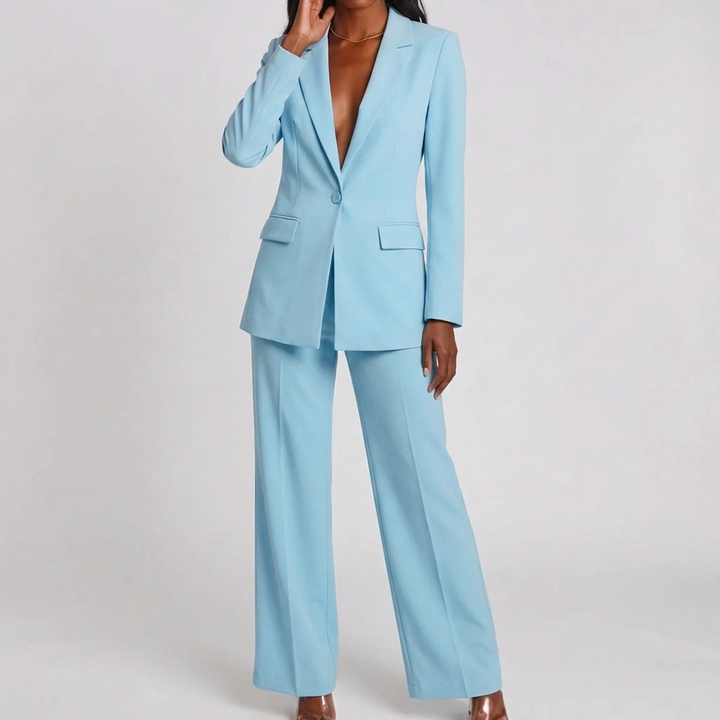 Yhteensopiva Blazer Ja Housu Setti