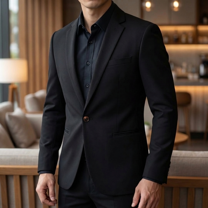 Elegantti Miesten Blazer Hienostunut Ommeltu