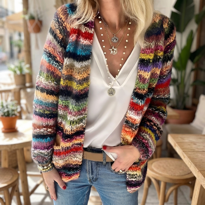 Neule Värikäs Cardigan