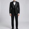 Slim Fit 3-Kappaleen Virallinen Puku Setti