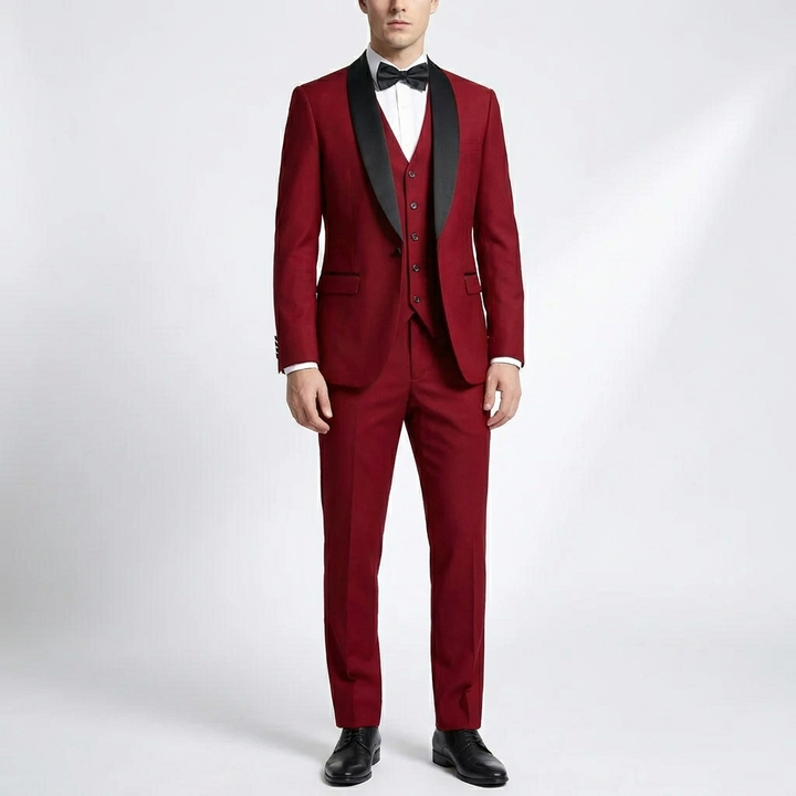 Slim Fit 3-Kappaleen Virallinen Puku Setti