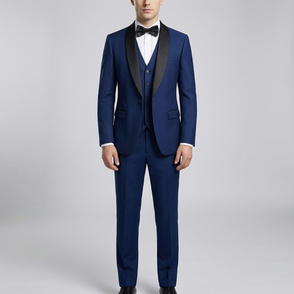 Slim Fit 3-Kappaleen Virallinen Puku Setti