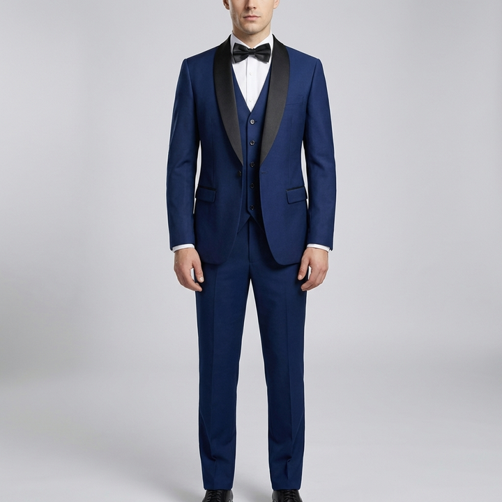 Slim Fit 3-Kappaleen Virallinen Puku Setti